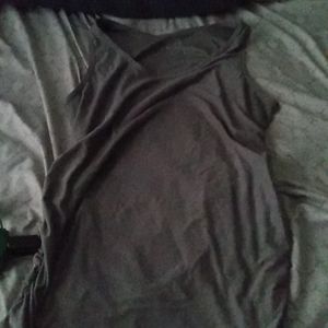 Small gray maternity shirt